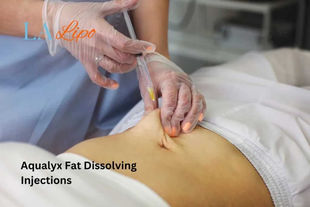 woman having fat dissolving injections Stonebridge in the stomach