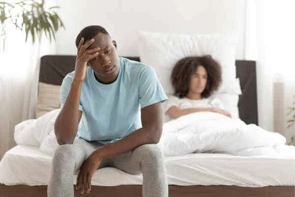 Man upset about ED symptoms Stonebridge