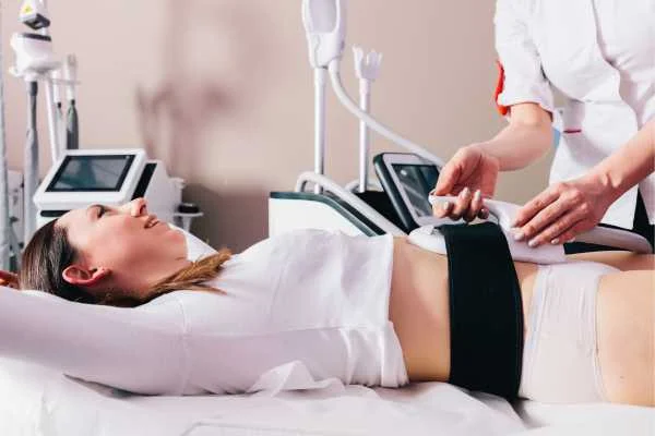 woman having body sculpting to help improve her body image and her mental health Stonebridge