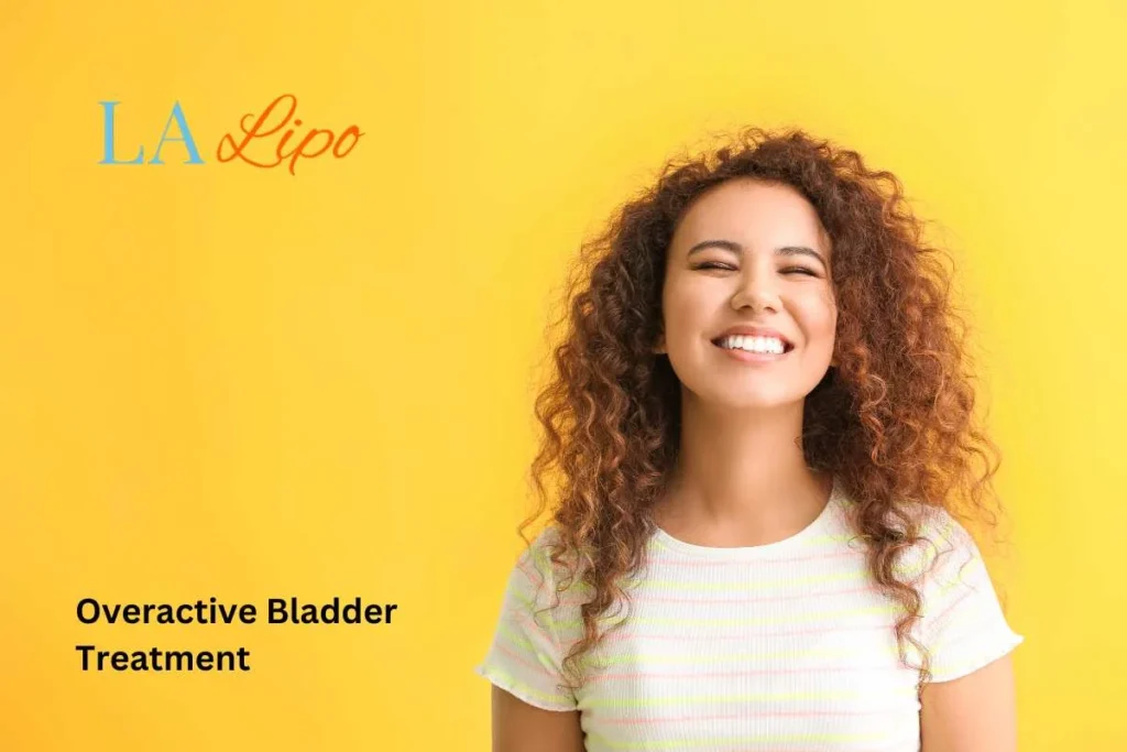 woman smiling about overactive bladder treatment Stonebridge solutions